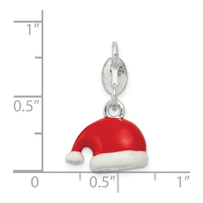 Sterling Silver Santa Hat Charm – view 4