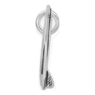 Sterling Silver Antiqued Airplane Pendant – view 2