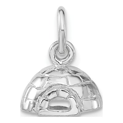 Sterling Silver 3-D Igloo Pendant
