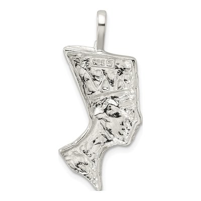 Sterling Silver Nefertiti Head Pendant – view 5