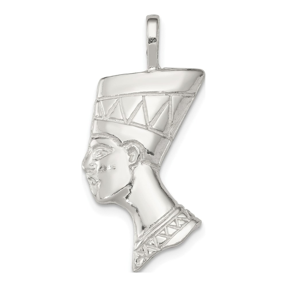 Sterling Silver Nefertiti Head Pendant