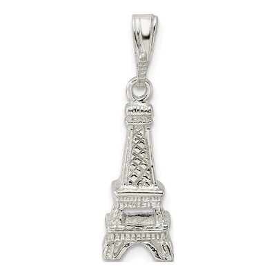 Sterling Silver Eiffel Tower Pendant – view 5