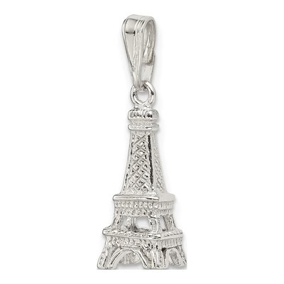 Sterling Silver Eiffel Tower Pendant – view 6