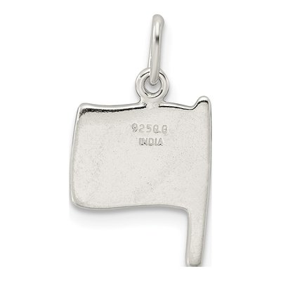 Sterling Silver Enamel American Flag Pendant – view 5