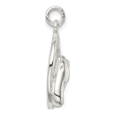 Sterling Silver Horseshoe Horse Head Pendant – view 3