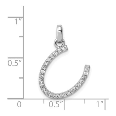 Sterling Silver CZ Pendant – view 4