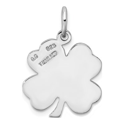 Sterling Silver Leaf Clover Pendant – view 4