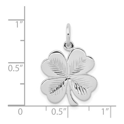 Sterling Silver Leaf Clover Pendant – view 5