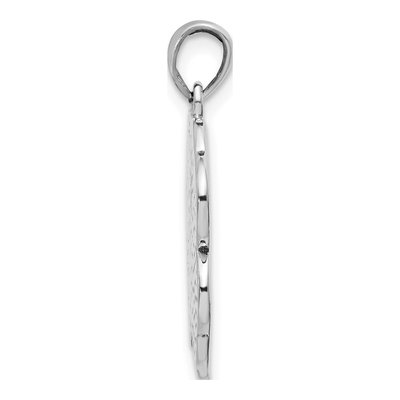 Sterling Silver Antiqued Clover Pendant – view 3
