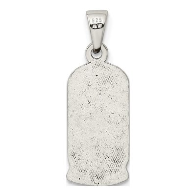 Sterling Silver Antiqued Good Luck Icons Pendant – view 5