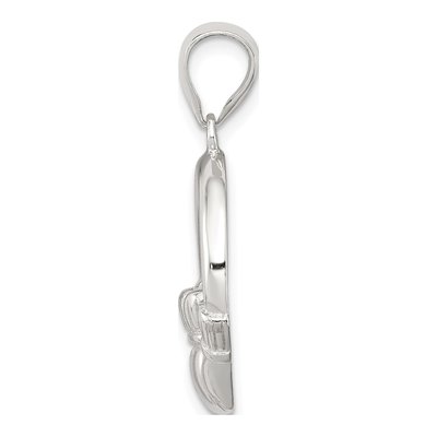 Sterling Silver Claddagh Pendant – view 3