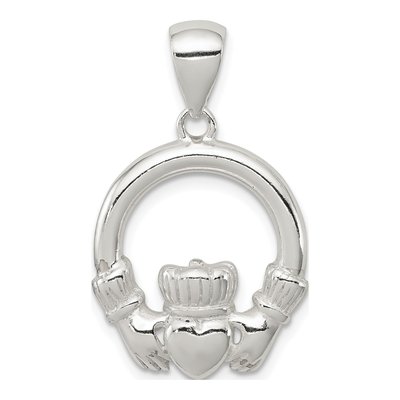 Sterling Silver Claddagh Pendant