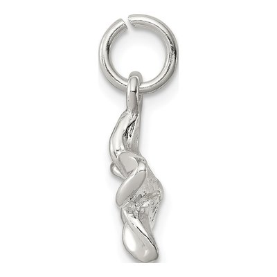 Sterling Silver Plumeria Flower Pendant – view 3
