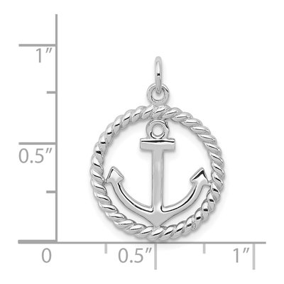 Sterling Silver Anchor Pendant – view 5