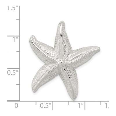 Sterling Silver Starfish Slide Pendant – view 4