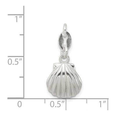 Sterling Silver Seashell Charm – view 4