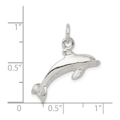 Sterling Silver Dolphin Pendant – view 4