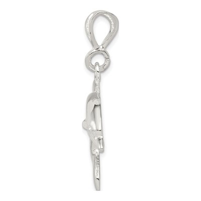 Sterling Silver Dolphin Pendant – view 3