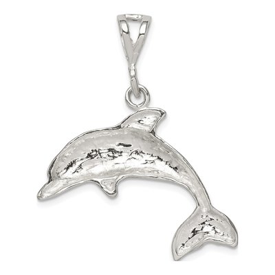 Sterling Silver Dolphin Pendant – view 5