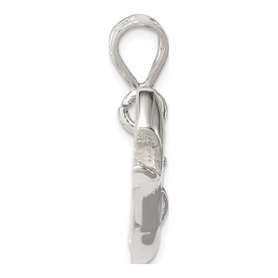 Sterling Silver Whale Pendant – view 3