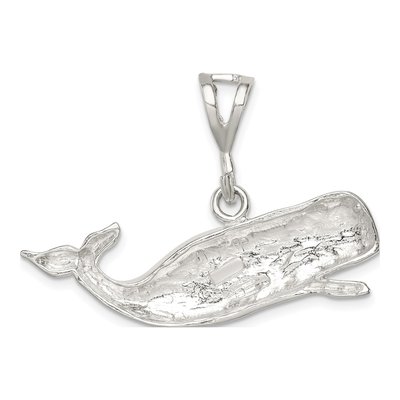 Sterling Silver Whale Pendant – view 5