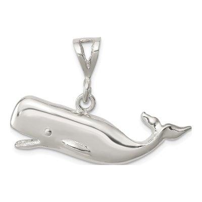 Sterling Silver Whale Pendant