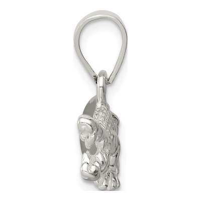 Sterling Silver Crocodile Pendant – view 3