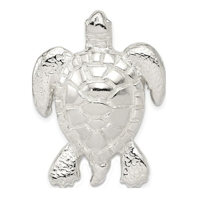 Sterling Silver Turtle Slide Pendant