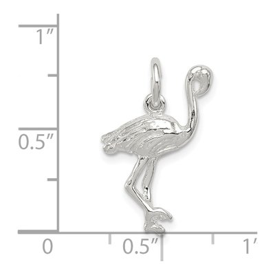 Sterling Silver Flamingo Pendant – view 4