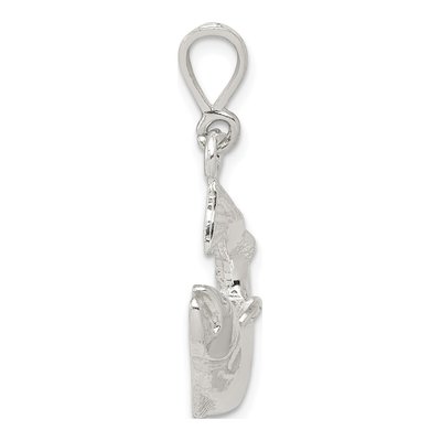 Sterling Silver Salmon Pendant – view 3