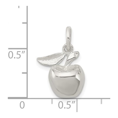 Sterling Silver Apple Pendant – view 4