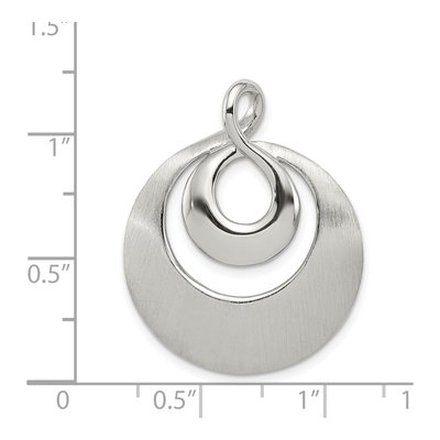 Sterling Silver Infinity Swirl Slide Pendant – view 4