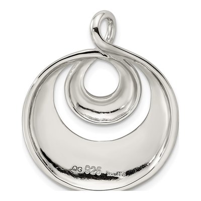 Sterling Silver Infinity Swirl Slide Pendant – view 5
