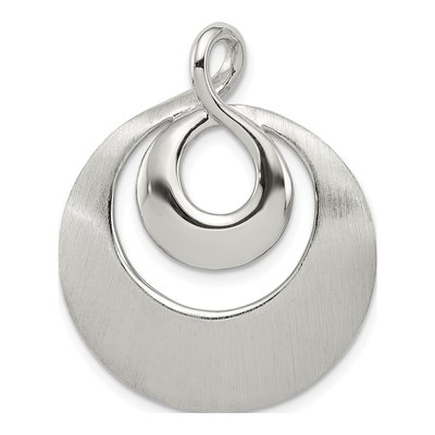 Sterling Silver Infinity Swirl Slide Pendant
