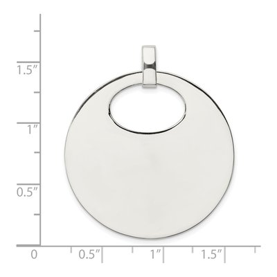 Sterling Silver Polished Pendant – view 4