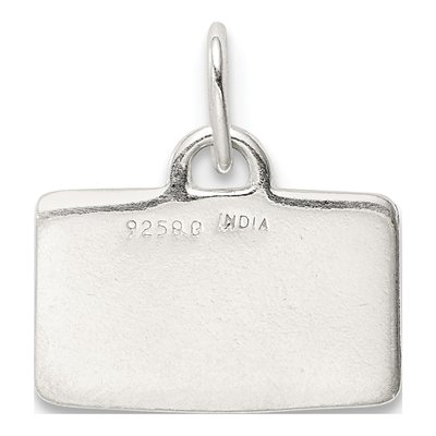 Sterling Silver ABC Enamel Pendant – view 5