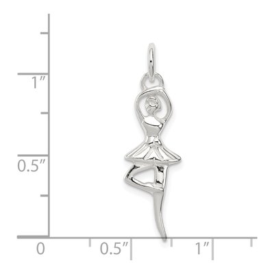Sterling Silver Ballerina Pendant – view 4