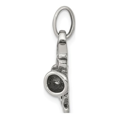 Sterling Silver I Love Cheer Pendant – view 3