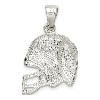 Sterling Silver Football Helmet Pendant – view 4