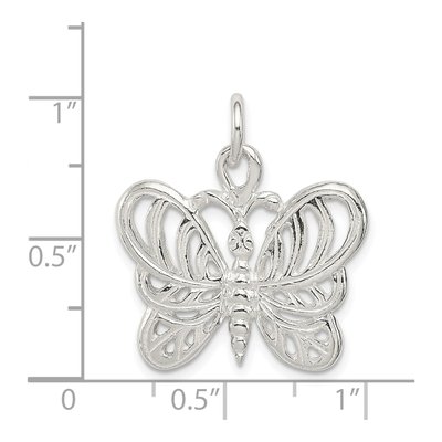 Sterling Silver Butterfly Pendant – view 4