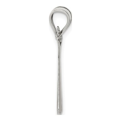 Sterling Silver Antiqued Baseball Bats Pendant – view 3