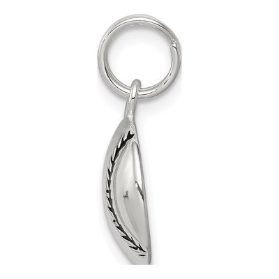 Sterling Silver Enamel Baseball Pendant – view 3
