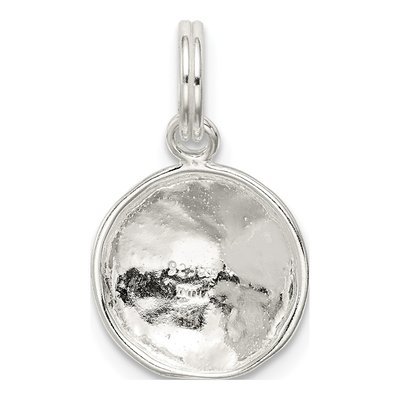 Sterling Silver Enamel Baseball Pendant – view 5