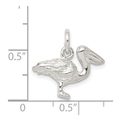 Sterling Silver Pelican Charm – view 4