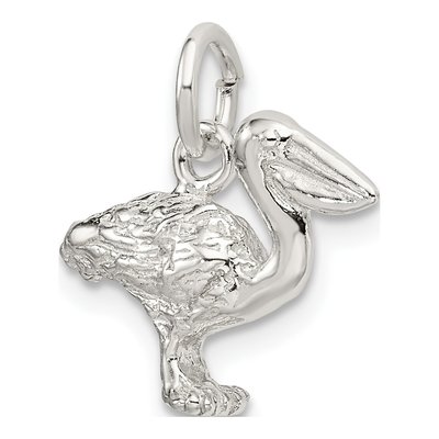 Sterling Silver Pelican Charm – view 6