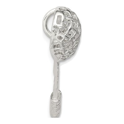 Sterling Silver Lacrosse Pendant – view 3