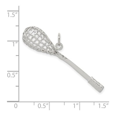 Sterling Silver Lacrosse Pendant – view 4