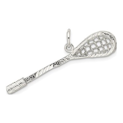 Sterling Silver Lacrosse Pendant – view 5