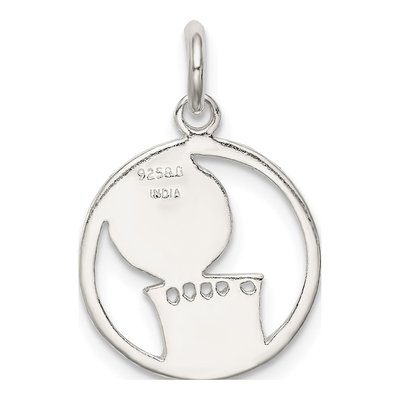 Sterling Silver Basketball Pendant – view 5