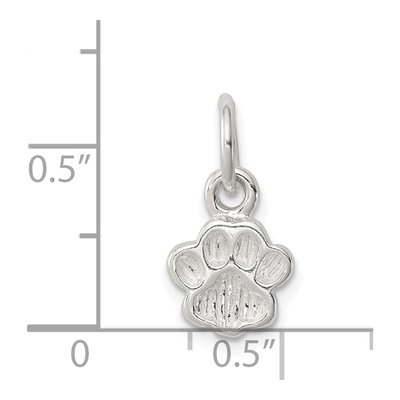 Sterling Silver Paw Print Pendant – view 4
